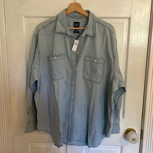 The Chambray Big Shirt—Gap Jean Shirt